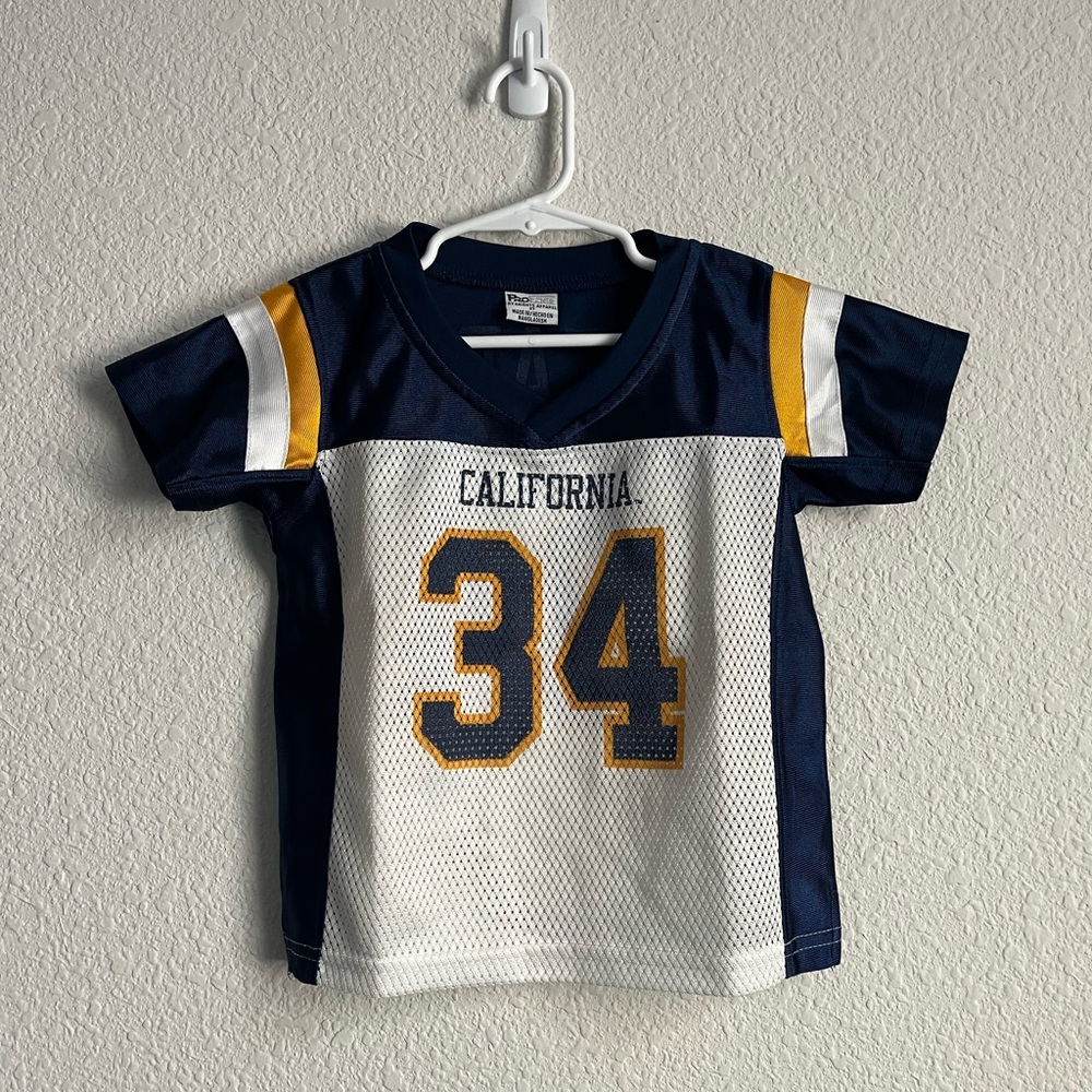 Pro Edge kids California bears #34 jersey size 2T